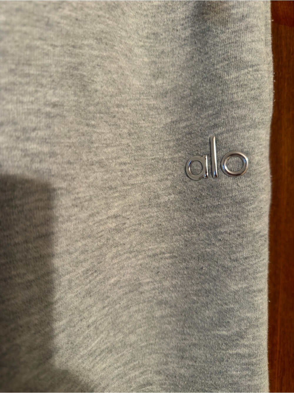 ALO Accolade Gray XS Fleece Sweatpants - Picture 4 of 4